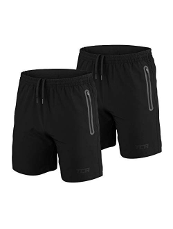 TCA Men's Elite Tech Lightweight Running or Gym Training Shorts with Zip Pockets