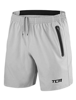 TCA Men's Elite Tech Lightweight Running or Gym Training Shorts with Zip Pockets