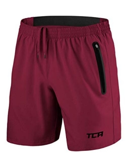 TCA Men's Elite Tech Lightweight Running or Gym Training Shorts with Zip Pockets