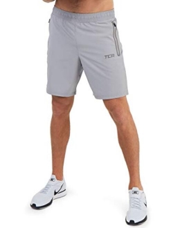 TCA Men's Elite Tech Lightweight Running or Gym Training Shorts with Zip Pockets