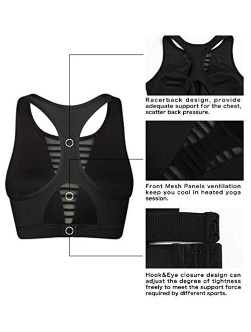 Yvette Sports Bra - High Impact Mesh for Breathable Sexy