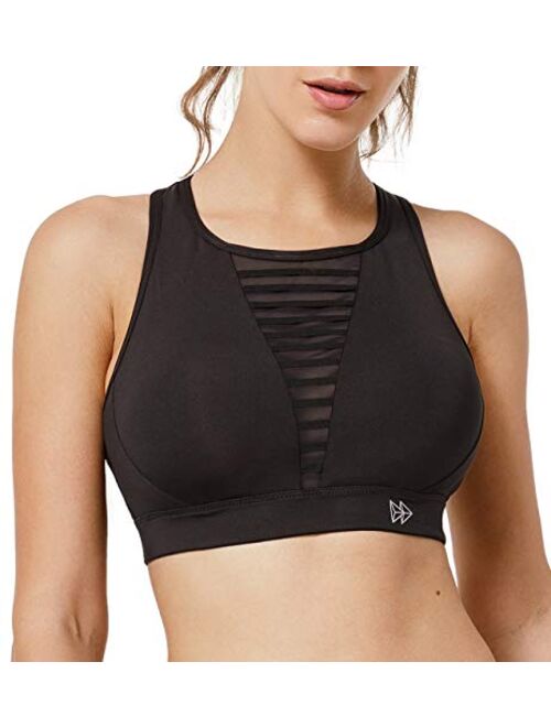 Yvette Sports Bra - High Impact Mesh for Breathable Sexy