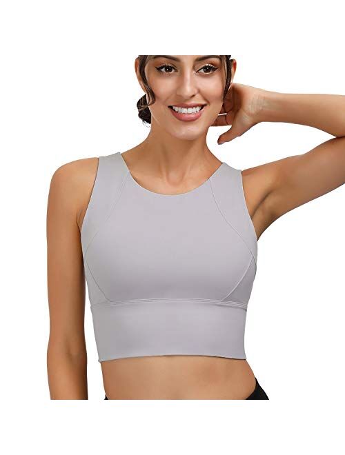 Sports Bras for Women, High Impact Full Coverage Comfortable Padded Bras for Gym Fitness with Removable Pads