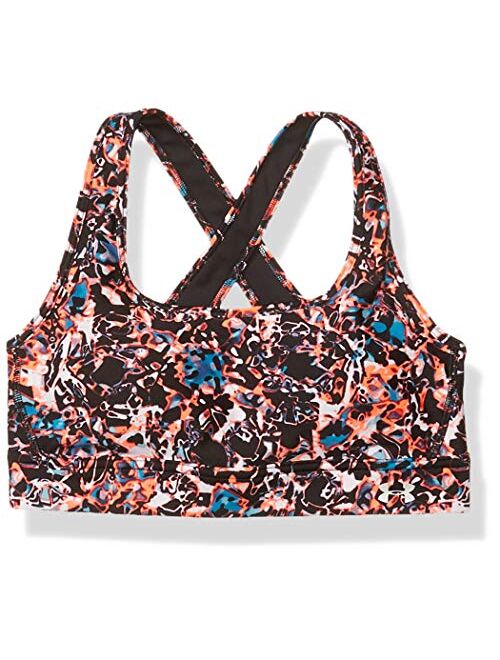 Under Armour Women's Armour Mid Crossback Print Mash Up Sports Bra