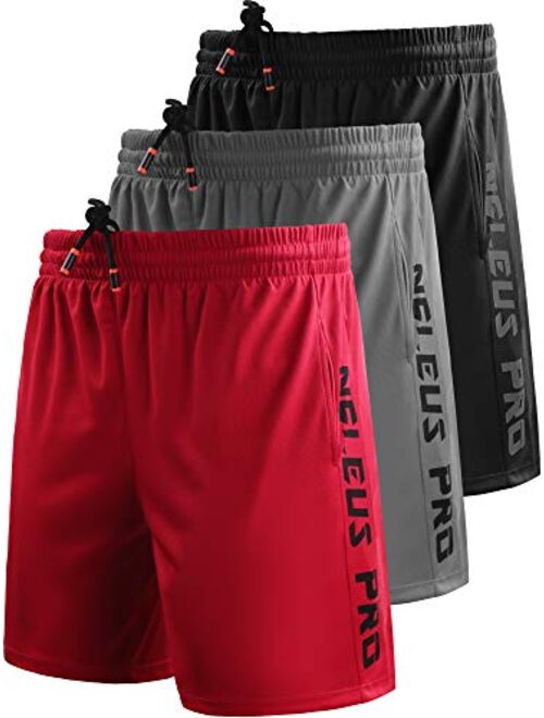 Neleus Men's Lightweight Workout Running Athletic Shorts with Pockets