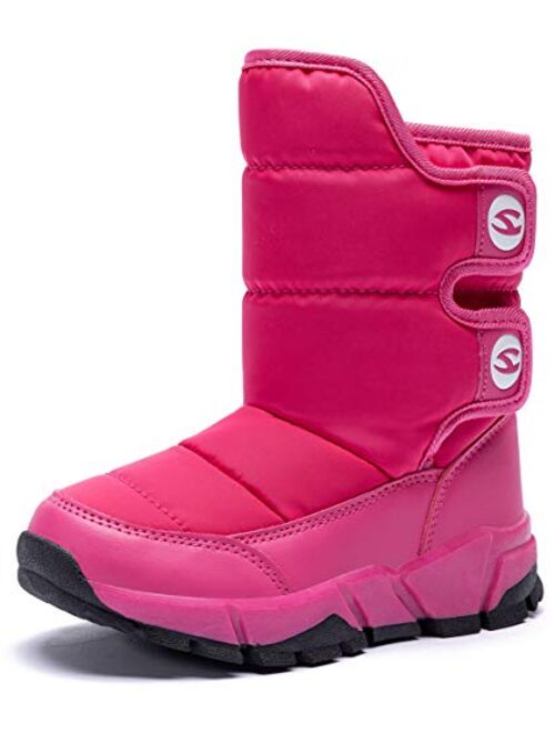 GUBARUN Boys Snow Boots Winter Waterproof Slip Resistant Cold Weather Shoes (Toddler/Little Kid/Big Kid)