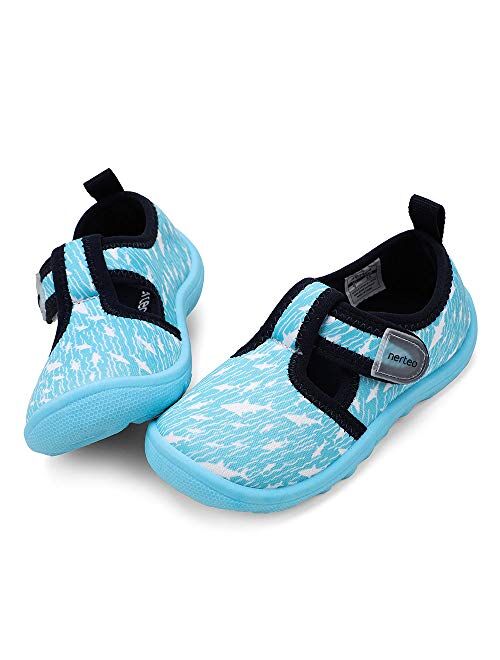 nerteo Boys Girls Cute Aquatic Water Shoes & Beach, Swim, Pool, Water Park & Toddler/Little Kid