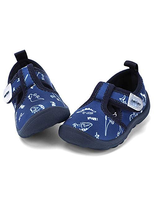 nerteo Boys Girls Cute Aquatic Water Shoes & Beach, Swim, Pool, Water Park & Toddler/Little Kid