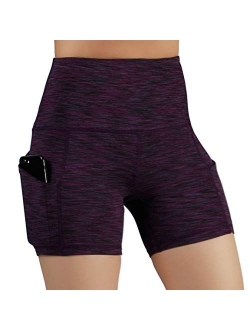 ODODOS High Waist Dual Pocket Workout Shorts, Athletic Shorts