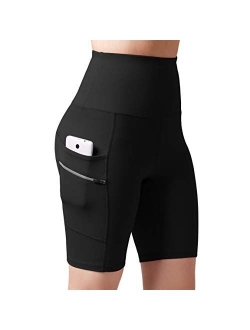 ODODOS High Waist Dual Pocket Workout Shorts, Athletic Shorts