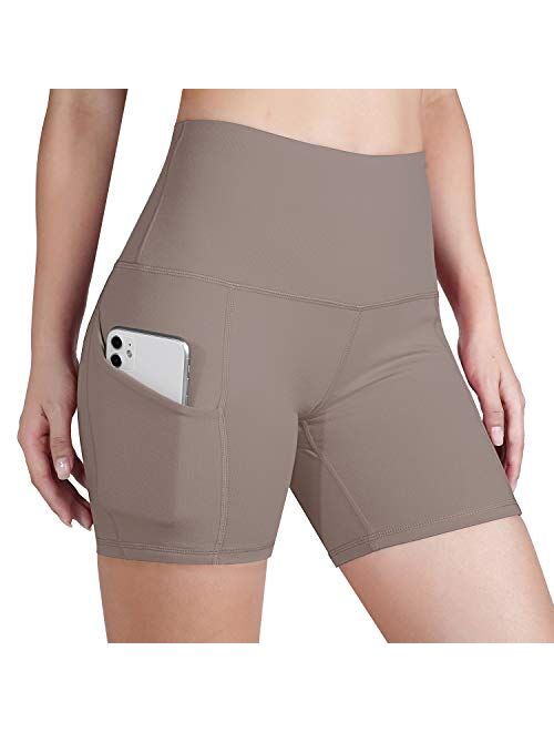 ODODOS High Waist Dual Pocket Workout Shorts, Athletic Shorts