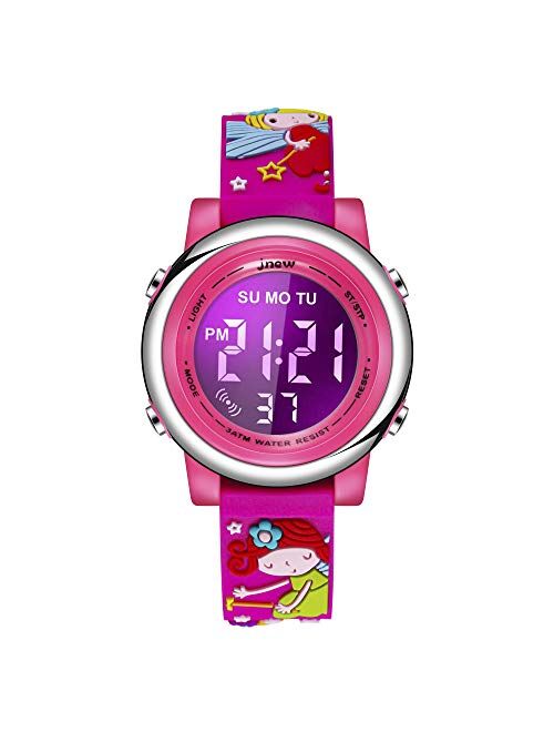 Kids Digital Sport Waterproof Watch for Girls Boys, Kid Sports Outdoor LED Electrical Watches with Luminous Alarm Stopwatch Child Wristwatch