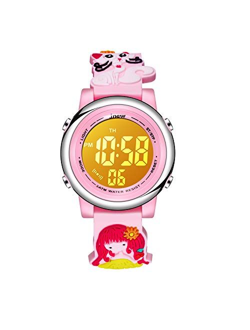 Kids Digital Sport Waterproof Watch for Girls Boys, Kid Sports Outdoor LED Electrical Watches with Luminous Alarm Stopwatch Child Wristwatch