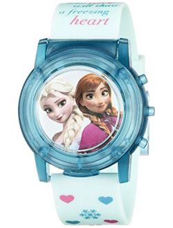 Disney Kids' FZN3821SR Digital Display Analog Quartz Blue Watch