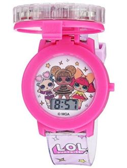 L.O.L. Surprise! Girls' Quartz Watch with Plastic Strap, Pink, 17.4 (Model: LOL4042)