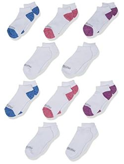 Girls Little Everyday Essential Cushion Low Cut Socks (10 Pack)