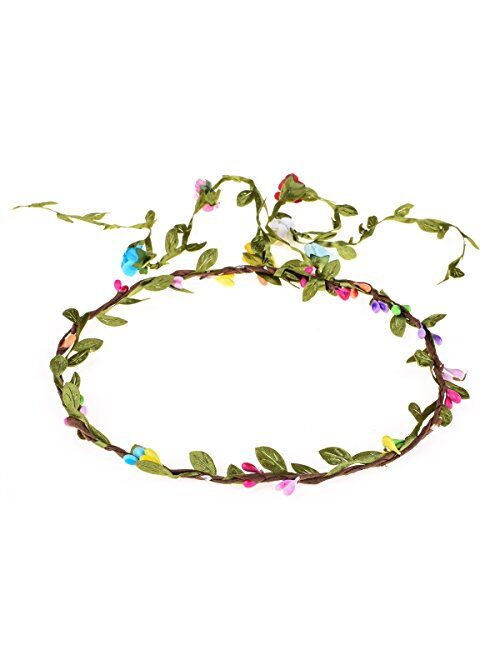 DDazzling Flower Crown Floral Wreath Headband Floral Garland Headbands photo props