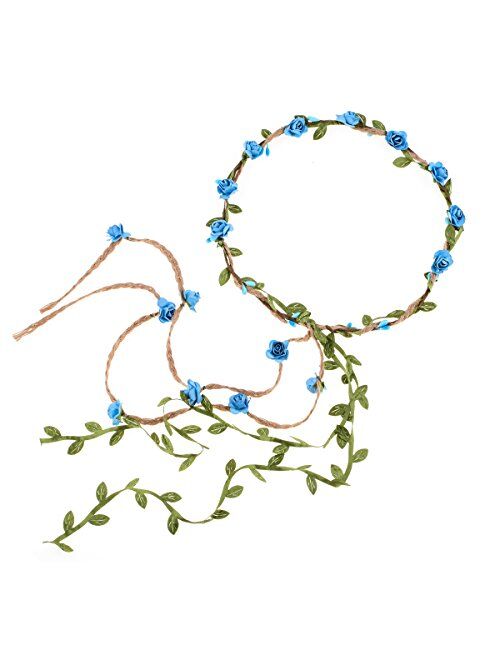 DDazzling Flower Crown Floral Wreath Headband Floral Garland Headbands photo props