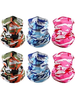 X-CHENG Scarf Balaclava Mask-Neck Gaiter Scarf Mask Sunscreen Breathable Bandanas mask