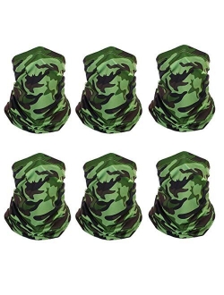 X-CHENG Scarf Balaclava Mask-Neck Gaiter Scarf Mask Sunscreen Breathable Bandanas mask