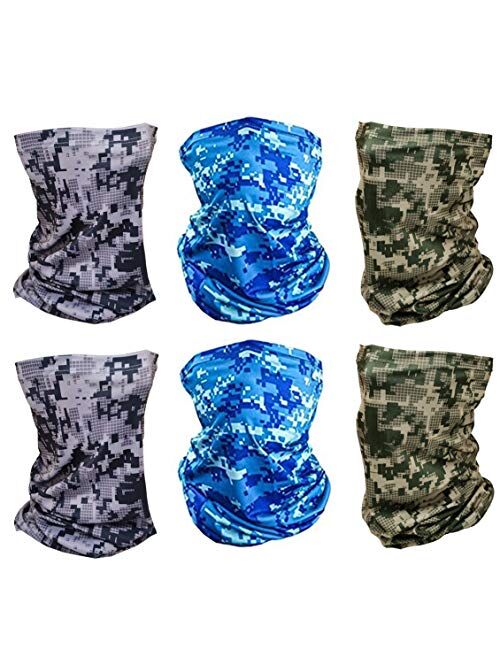 X-CHENG Scarf Balaclava Mask-Neck Gaiter Scarf Mask Sunscreen Breathable Bandanas mask