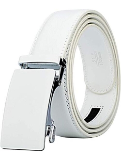 Lavemi Men's Real Leather Ratchet Dress Belt with Automatic Buckle,Elegant Gift Box