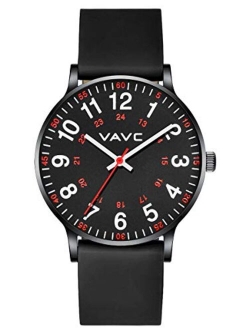 VAVC JE8272 Nurse Watch for Medical Students,Doctors,Women with Second Hand and 24 Hour. Easy to Read Watch