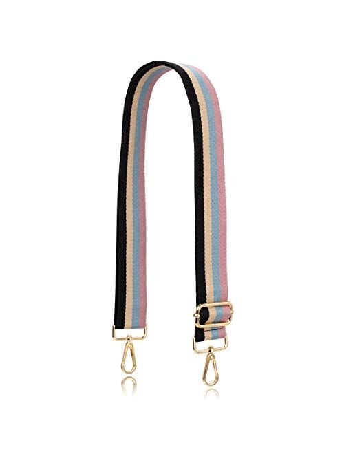 Allzedream Purse Strap Replacement Crossbody Handbag Stripe Wide Adjustable