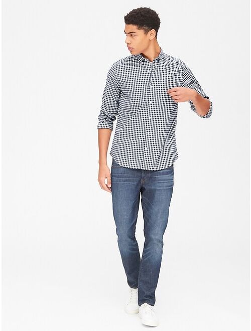 GAP Lived-In Stretch Poplin Shirt