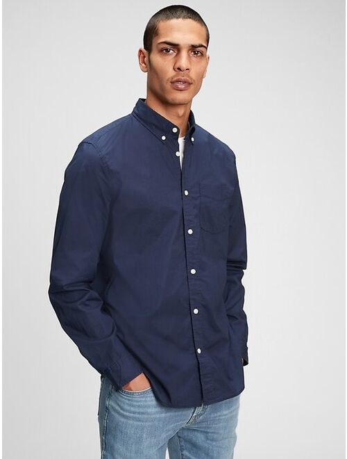 GAP Lived-In Stretch Poplin Shirt