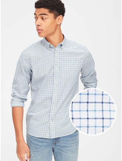 GAP Lived-In Stretch Poplin Shirt