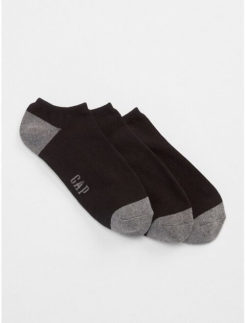 GAP Men's Cotton Solid Ankle Socks (3-Pack)