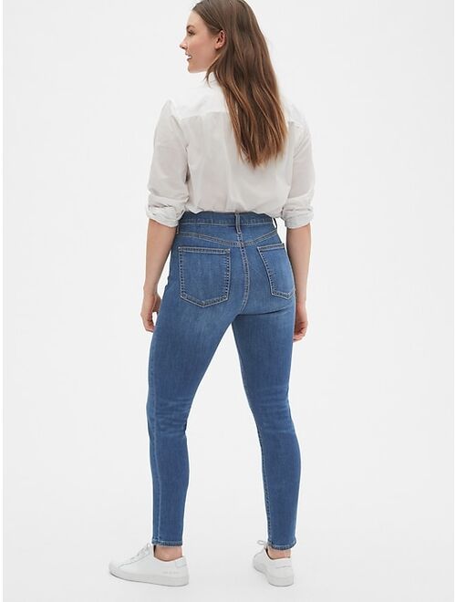 high rise true skinny jeans