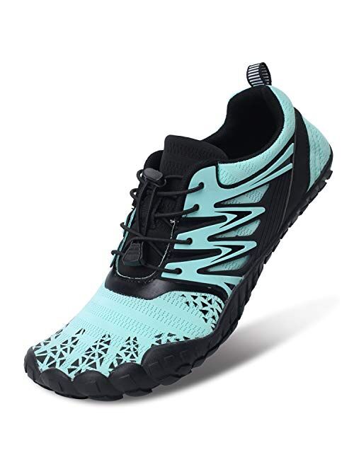 L-RUN Athletic Hiking Water Shoes Mens Womens Barefoot Aqua Swim Walking Shoes