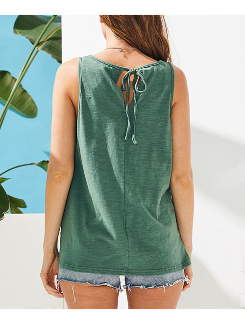 Luukse | Arcadia Green Tie-Back Tank - Women & Plus