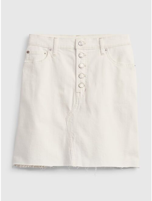 GAP High Rise Denim Skirt