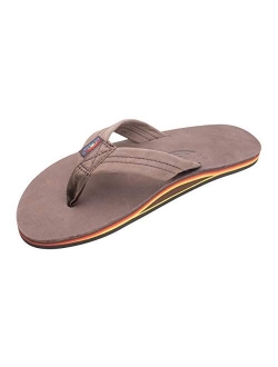 Rainbow Sandals Men's Premier Leather Single Layer Wide Strap with Arch