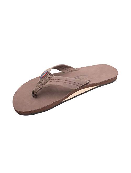 Rainbow Sandals Men's Premier Leather Single Layer Wide Strap with Arch