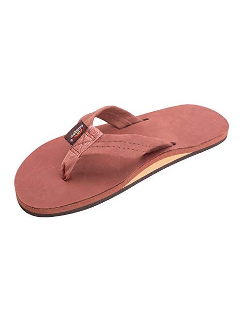 Rainbow Sandals Men's Premier Leather Single Layer Wide Strap with Arch