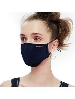 Anti Pollution Dust Mask Washable and Reusable PM2.5 Cotton Face Mouth Mask Protection from Germ Pollen Allergy Respirator Mask