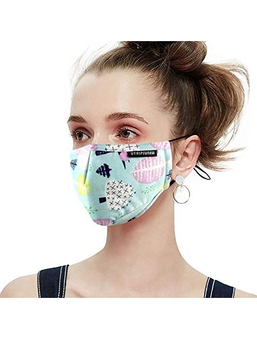 Anti Pollution Dust Mask Washable and Reusable PM2.5 Cotton Face Mouth Mask Protection from Germ Pollen Allergy Respirator Mask