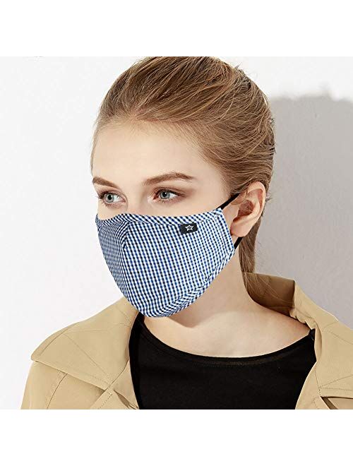 SPRING SEAON Washable Reusable Cotton Mouth Half Face Mouth for Men Women Dustproof with Adjustable Ear Loops