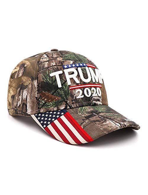 Made in USA Trump 2020 Hat and Mask Combo Washable Reusable Adult Cover Neck Scarf Bandana