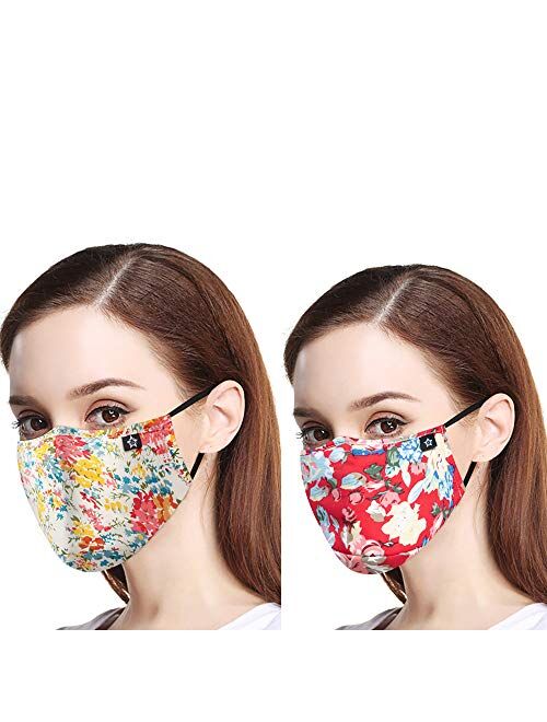 Novotel Mouth Face Cotton Balaclavas Reusable Fashion Cute Adjustable Half Cloth for Sports, RunningOutdoor Windproof