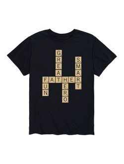 Black 'Father' Letter Game Tee - Men