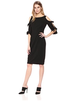 Women's Tie Sleeve Midi Dress