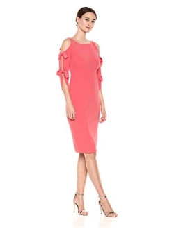 Women's Tie Sleeve Midi Dress