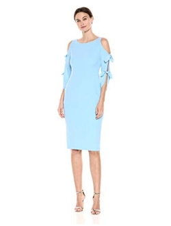 Women's Tie Sleeve Midi Dress