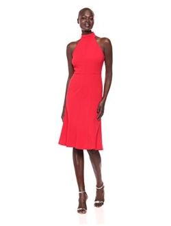 Women's Midi-Length Halter Dress