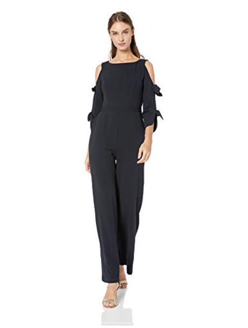 Donna Morgan Women's Tie Sleeve Jumpsuit